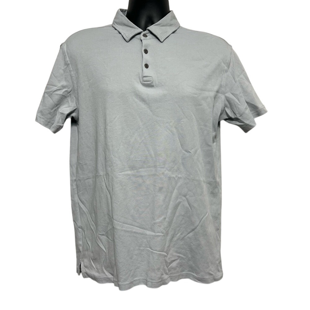 Tori Richard Honolulu Men's Medium Grayish Blue Short Sleeve Golf Polo Shirt‎